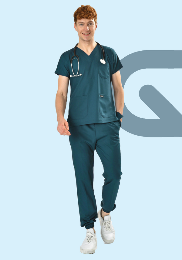 Dark Petrol Green VFlex Scrubs Set