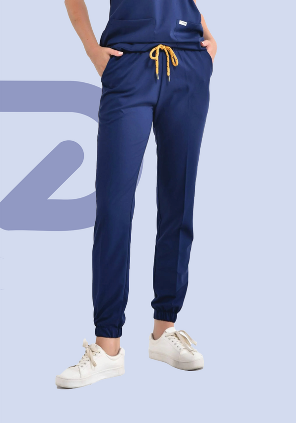 Navy Unisex Scrub Pants