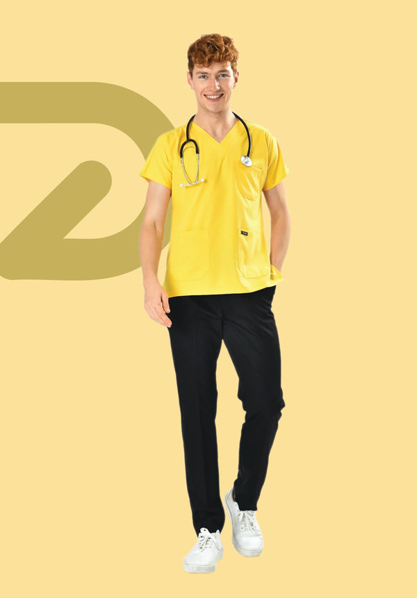 Yellow Combine VFlex Scrubs Set